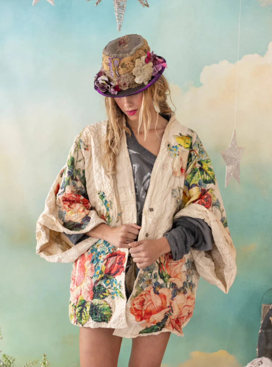 Jacket 1194 - Quilted Daigo Kimono - MoonlightMagnolia PearlOUTERWEAR