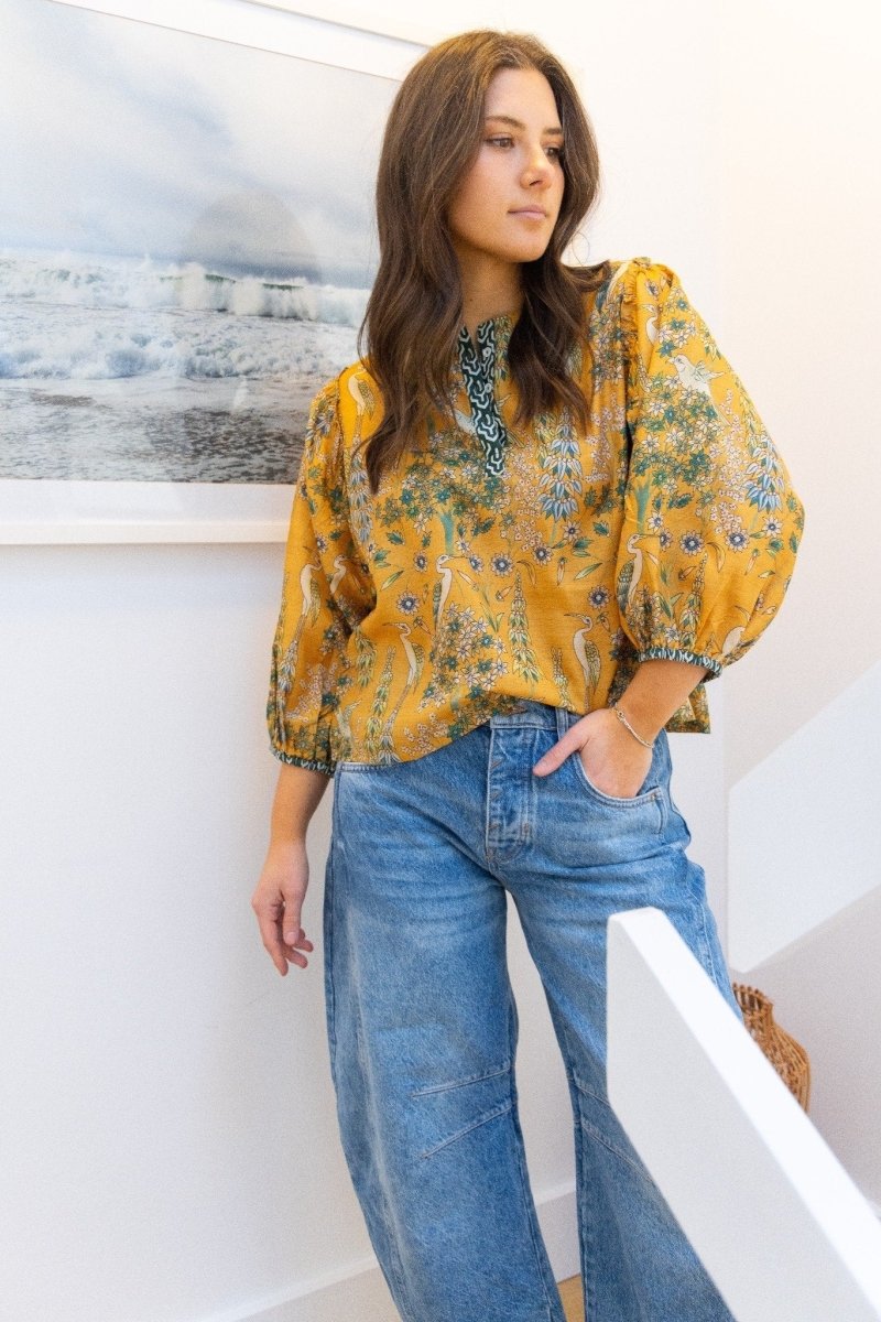 Jolie Top in Saffron Heronnibimtk.comTOPS & BLOUSES