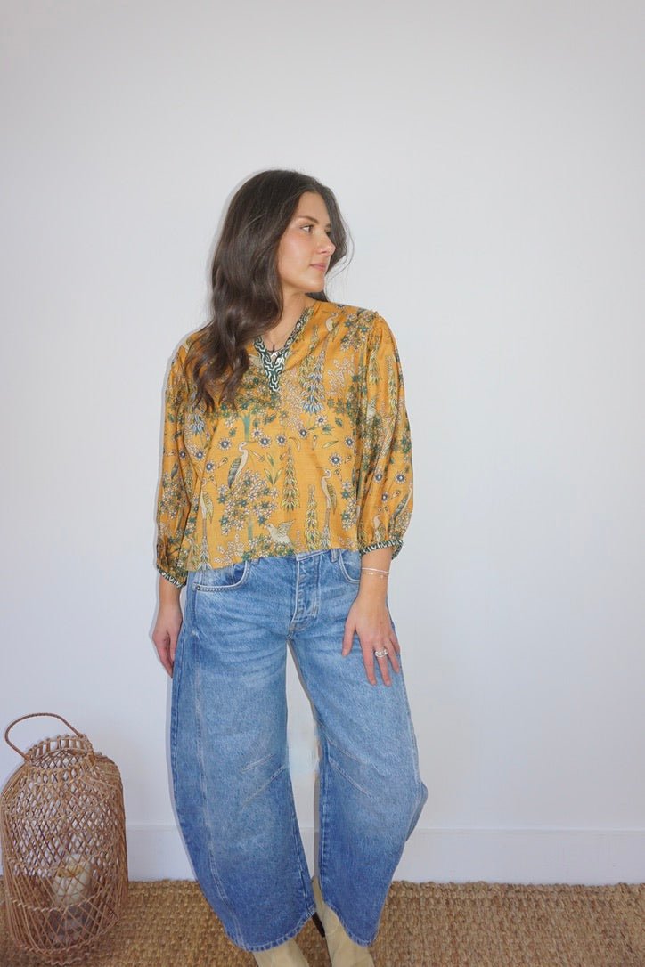 Jolie Top in Saffron Heronnibimtk.comTOPS & BLOUSES