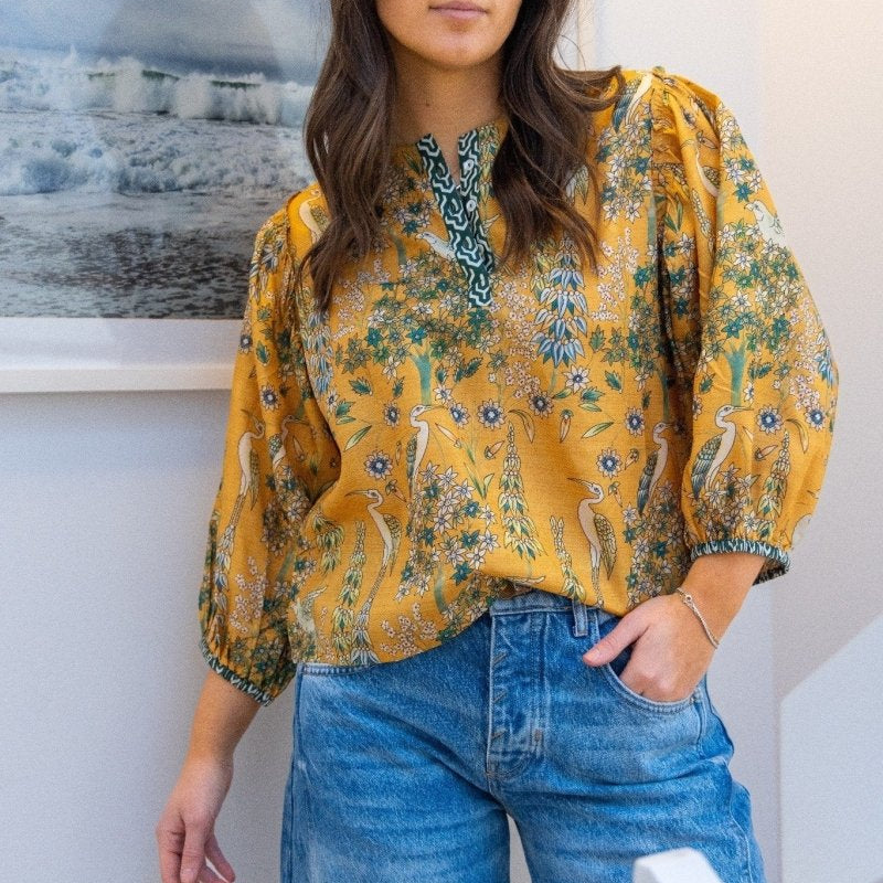 Jolie Top in Saffron Heronnibimtk.comTOPS & BLOUSES