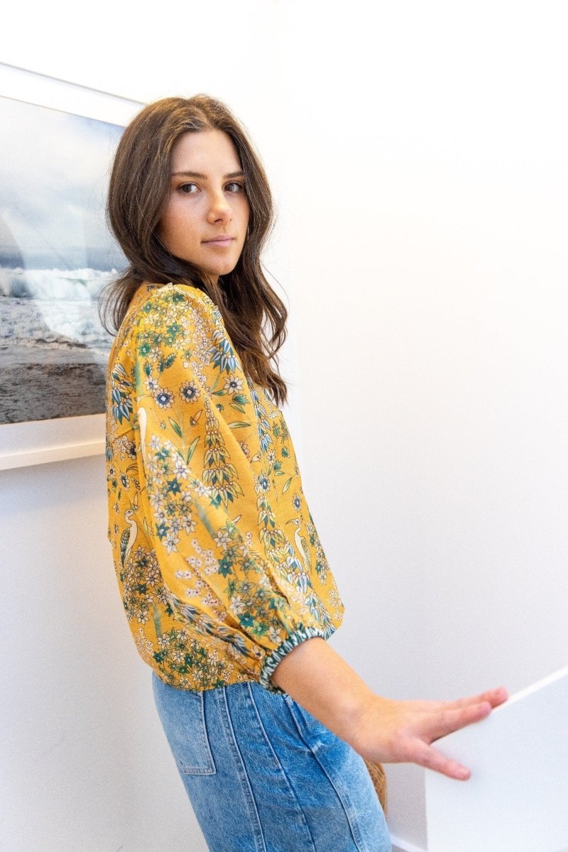 Jolie Top in Saffron Heronnibimtk.comTOPS & BLOUSES