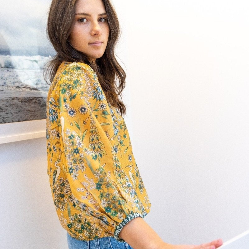 Jolie Top in Saffron Heronnibimtk.comTOPS & BLOUSES