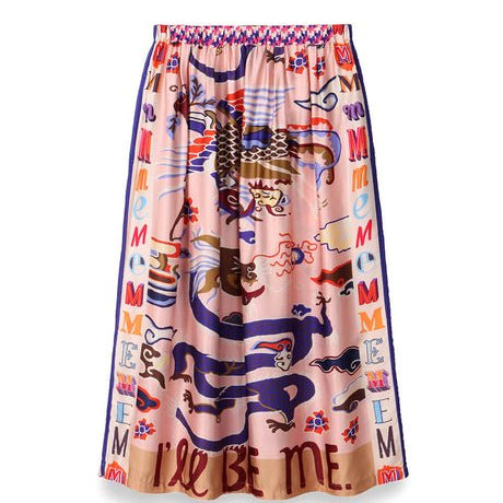 Joy Dragon Printed Skirt - I’ll be me!Me369SKIRT