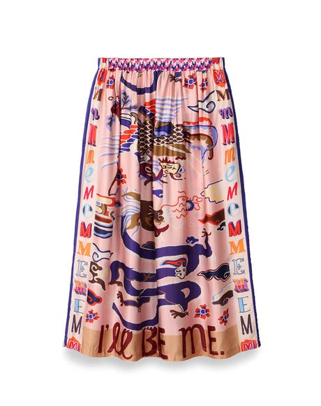 Joy Dragon Printed Skirt - I’ll be me!Me369SKIRT