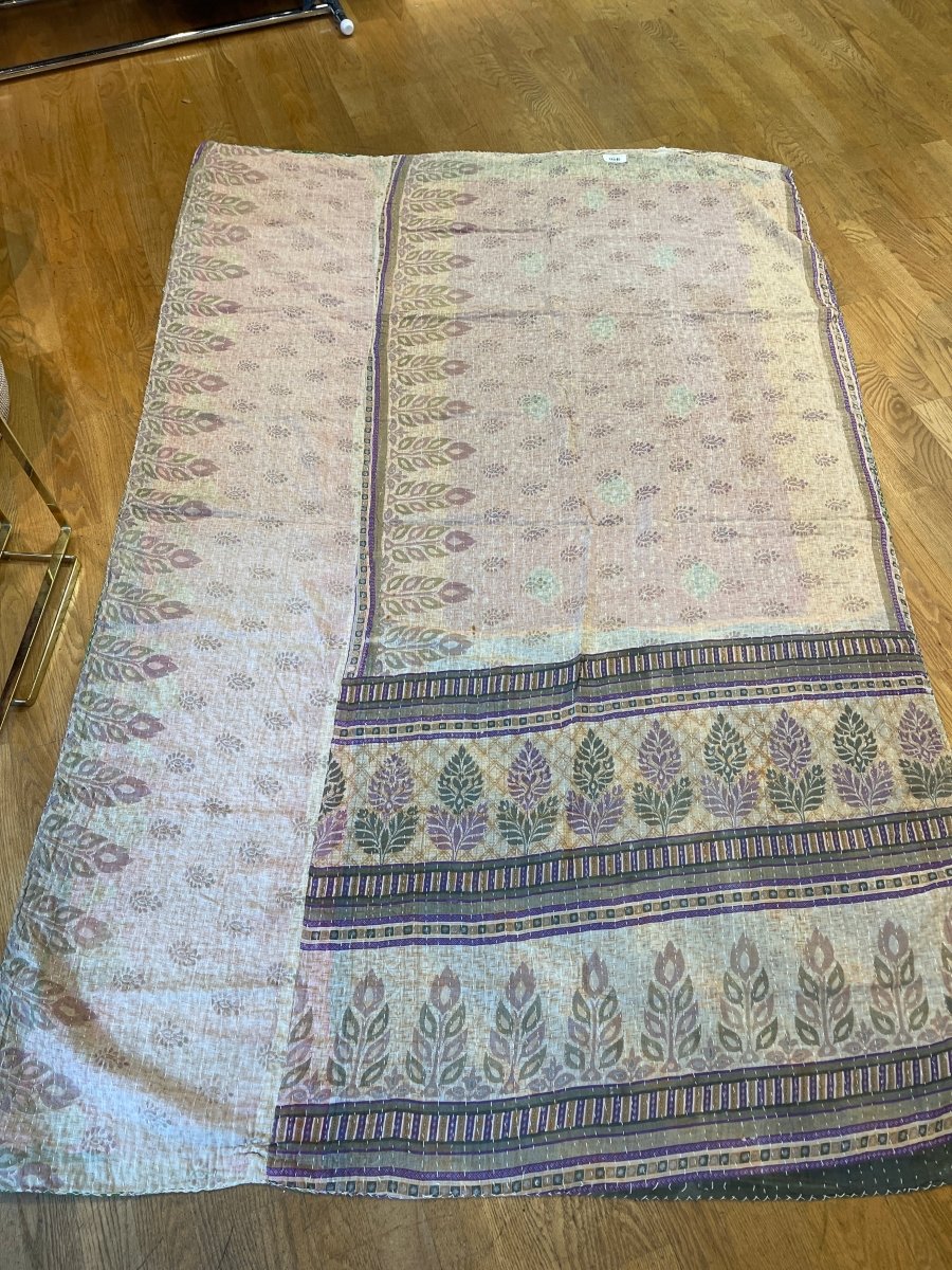 Kantha Throw Blanket QuiltSeeds