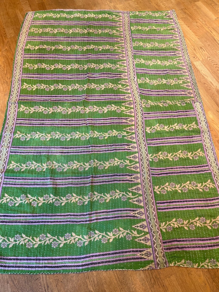 Kantha Throw Blanket QuiltSeeds