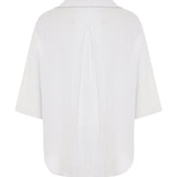 Kaya Boyfriend Shirt - WhiteThe HandloomTop