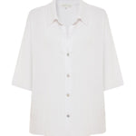 Kaya Boyfriend Shirt - WhiteThe HandloomTop
