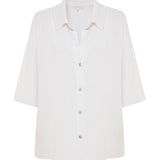 Kaya Boyfriend Shirt - WhiteThe HandloomTop