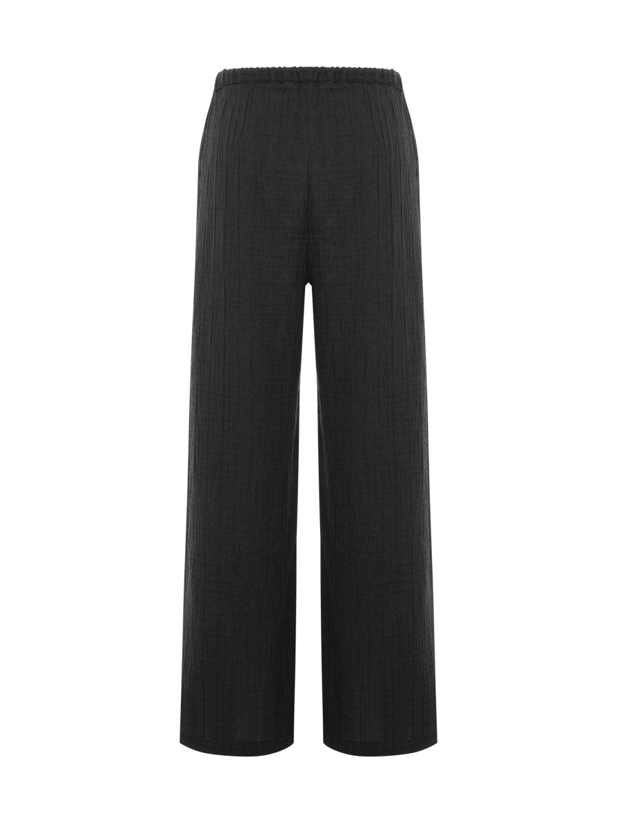 Kaya Drawstring Pants - CharcoalThe HandloomPants
