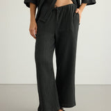 Kaya Drawstring Pants - CharcoalThe HandloomPants