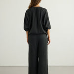 Kaya Drawstring Pants - CharcoalThe HandloomPants