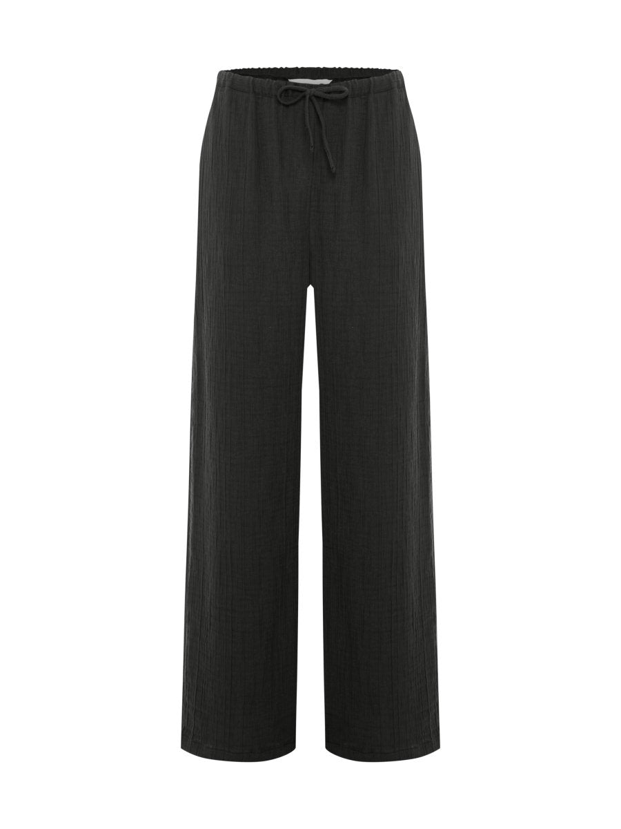 Kaya Drawstring Pants - CharcoalThe HandloomPants