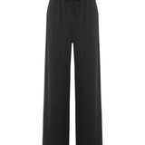 Kaya Drawstring Pants - CharcoalThe HandloomPants