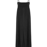 Kaya Smocked Maxi Dress - CharcoalThe HandloomDress
