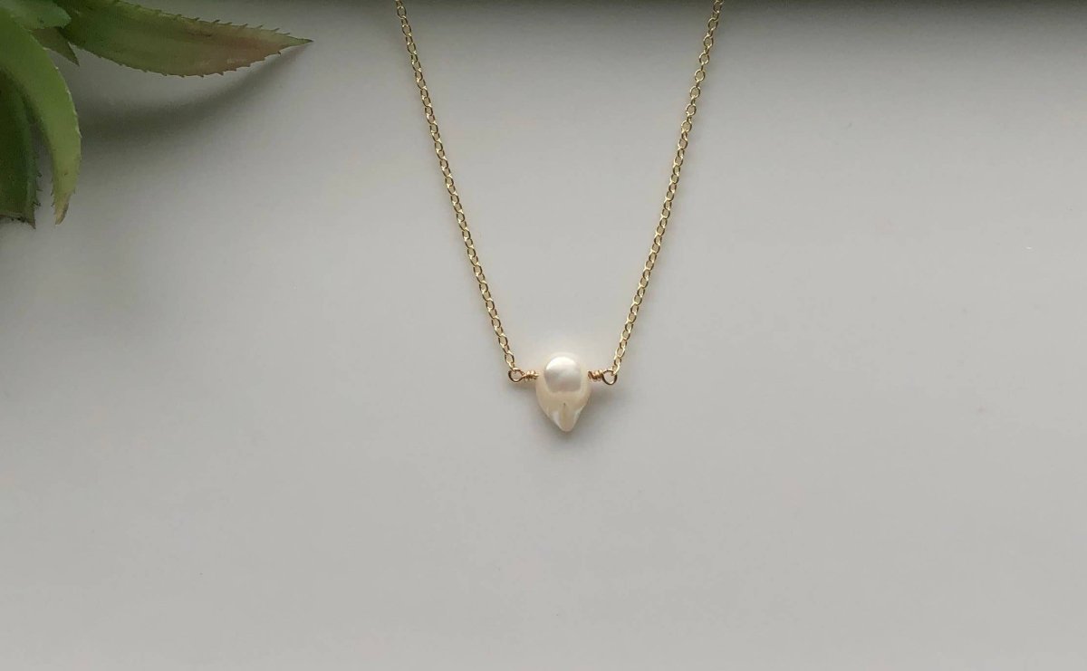 Keshi Pearl Chain NecklaceAyaKazariNECKLACES