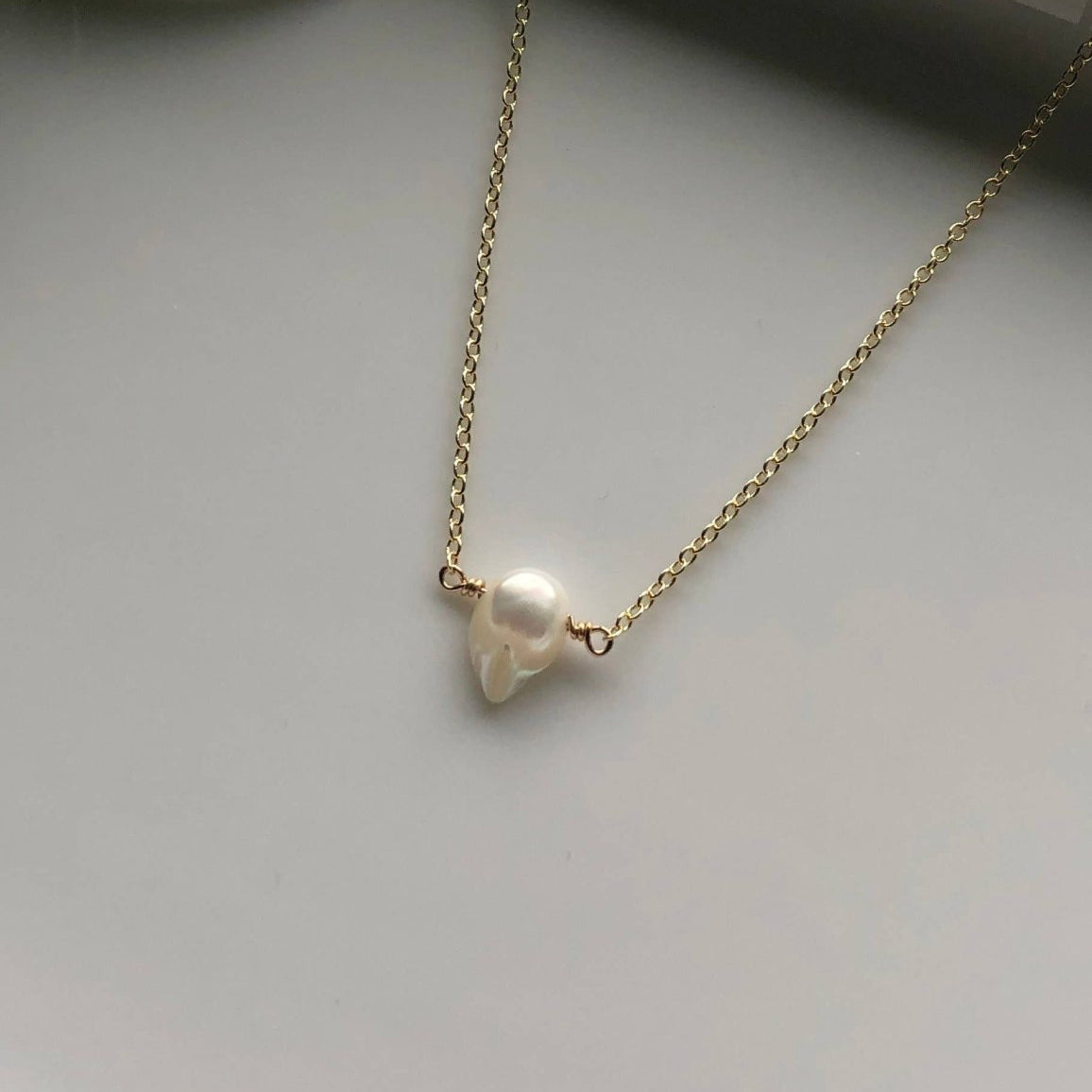 Keshi Pearl Chain NecklaceAyaKazariNECKLACES