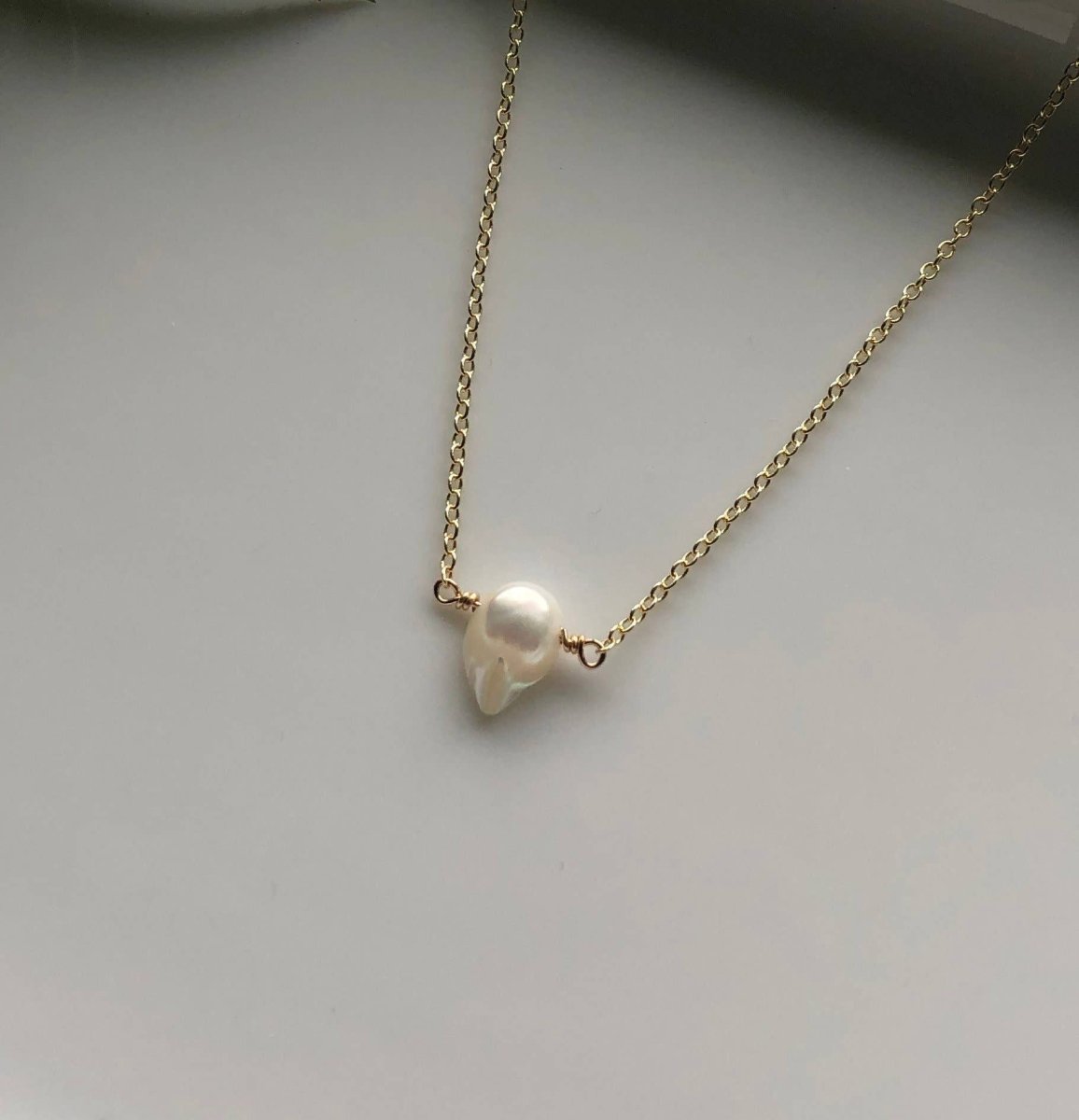 Keshi Pearl Chain NecklaceAyaKazariNECKLACES