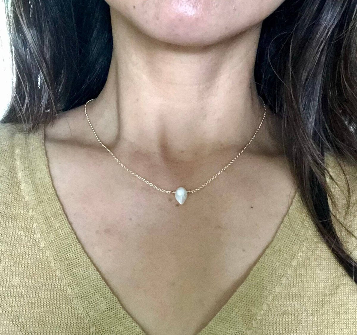 Keshi Pearl Chain NecklaceAyaKazariNECKLACES