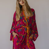 Kimono Wrap or Mini Dress - Bright Pink & OrangeSun ChildKimono