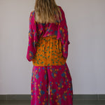 Kimono Wrap or Mini Dress - Bright Pink & OrangeSun ChildKimono