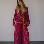 Kimono Wrap or Mini Dress - Bright Pink & OrangeSun ChildKimono