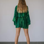 Kimono Wrap or Mini Dress - Green ShiboriSun ChildKimono
