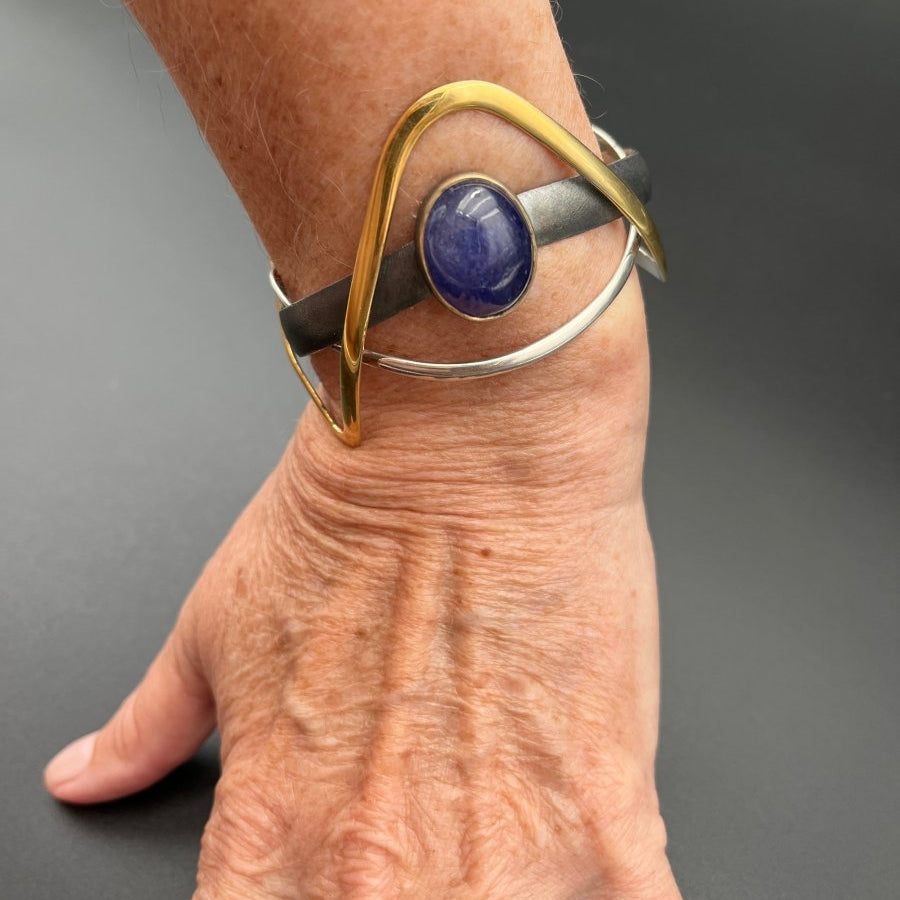 Lapis Cuff Bracelet - Channel Your Inner WonderwomanBORABRACELET