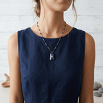 Lapis Pendant with Blue Topaz Center NecklaceBeth ZinkNECKLACES