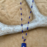 Lapis Pendant with Blue Topaz Center NecklaceBeth ZinkNECKLACES