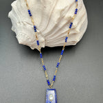 Lapis Pendant with Blue Topaz Center NecklaceBeth ZinkNECKLACES
