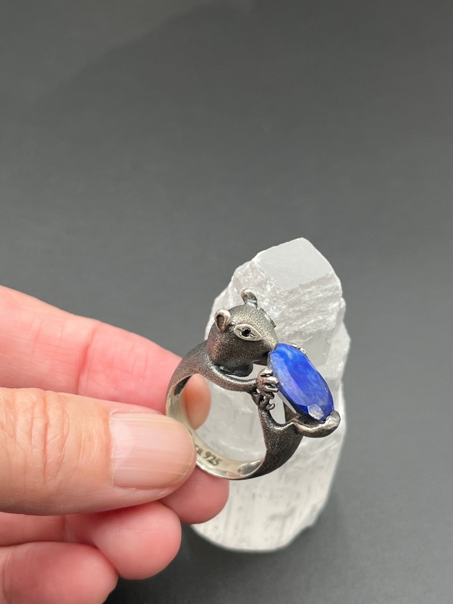 Lapis Squirrel RingBORARINGS