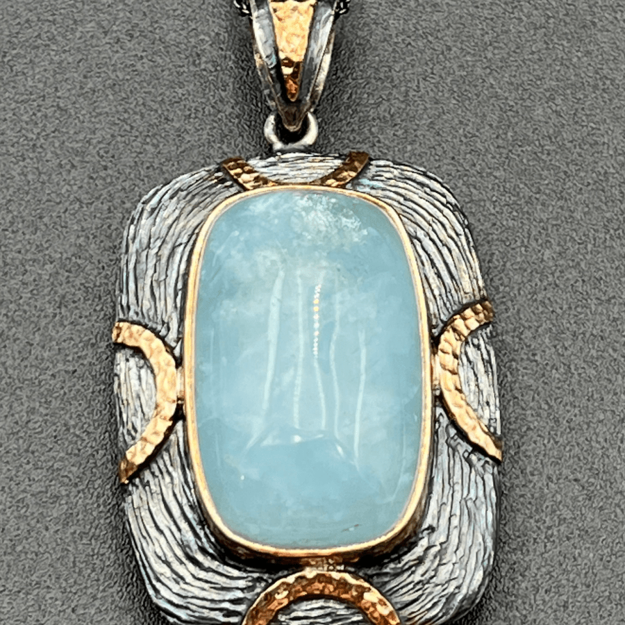 Large Aquamarine NecklaceBORANECKLACES