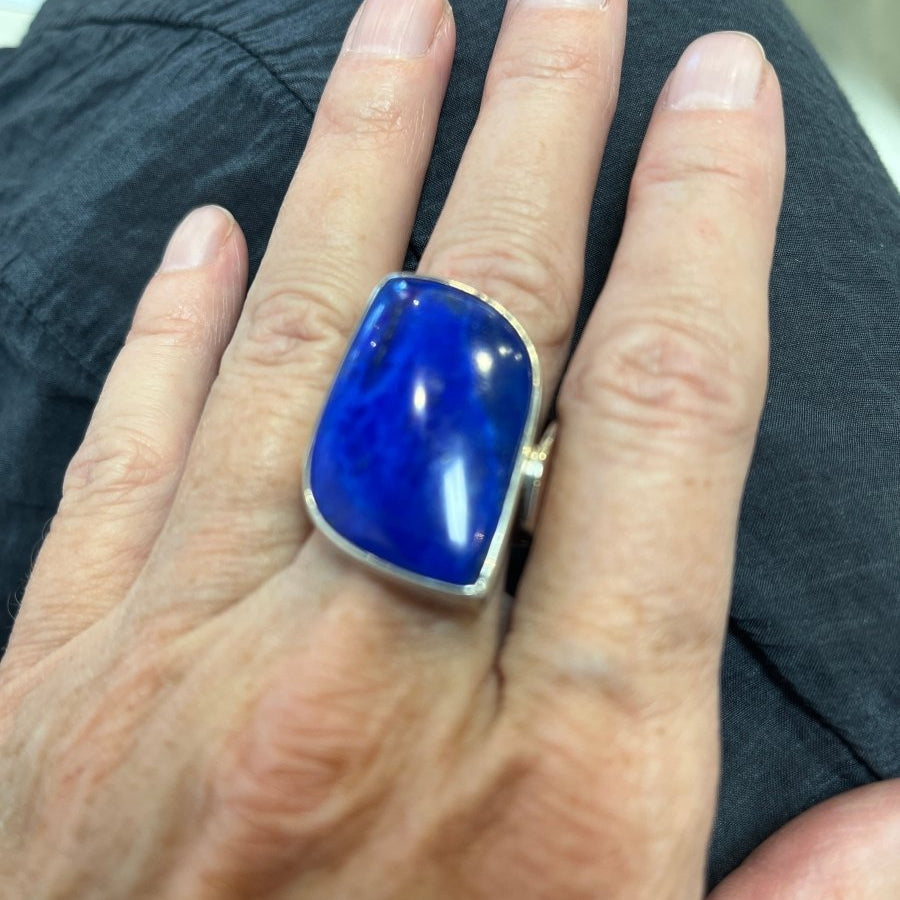Large Blue Lapis Stone RingJingaRINGS