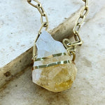 Large Citrine in BronzeMolaNECKLACES