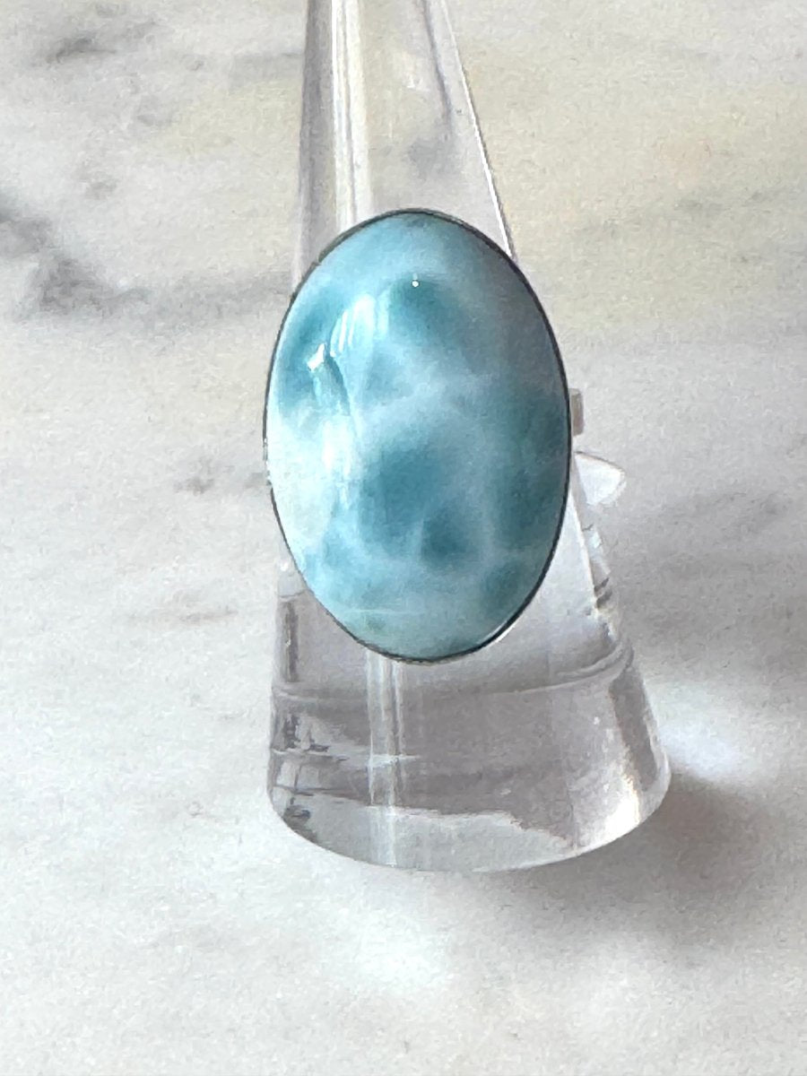 Large Oval Larimar RingJinjaRINGS