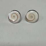 Large Post Earrings of Shiva ShellJinjaEARRINGS