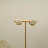 Large Post Earrings of Shiva ShellJinjaEARRINGS