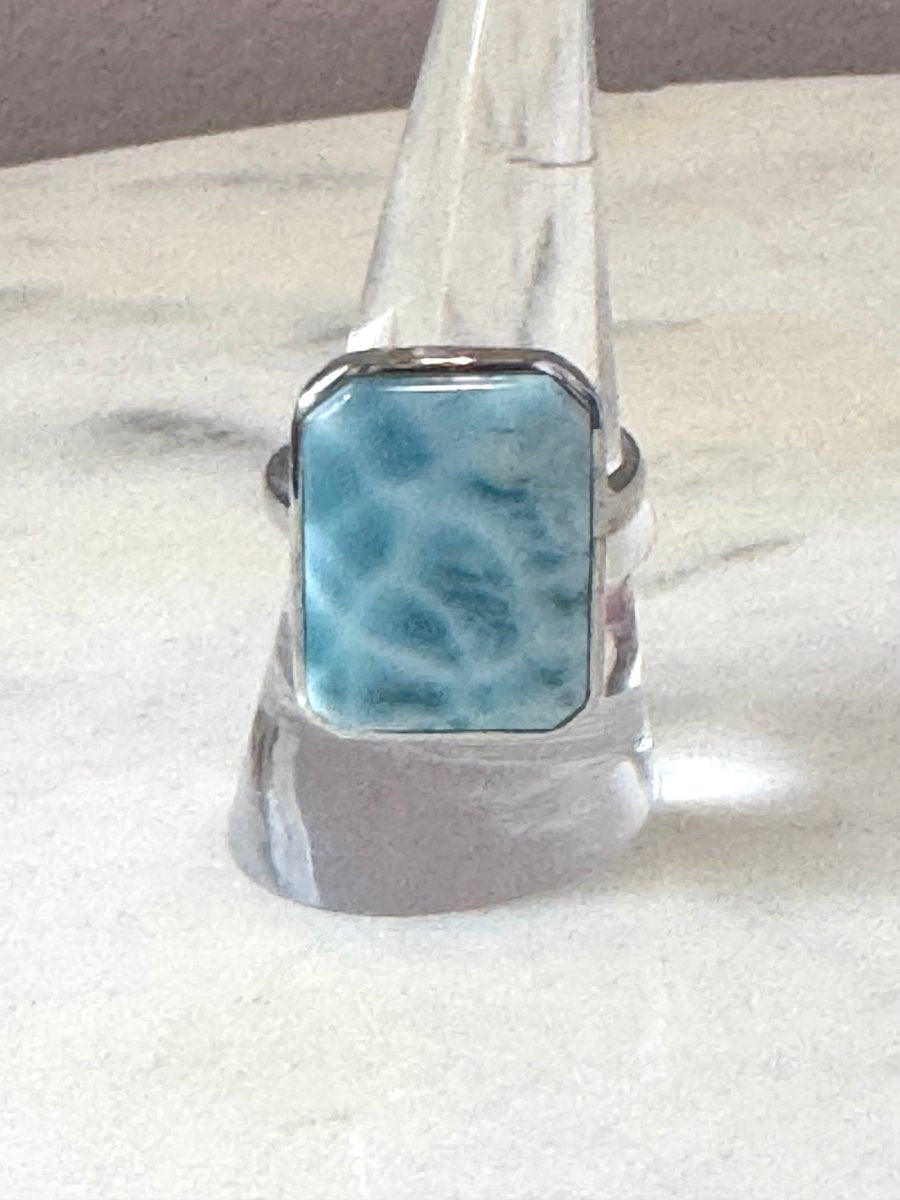 Large Square Larimar RingJinjaRINGS