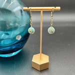 Larimar Gemstones with White Topaz EarringsBeth ZinkEARRINGS