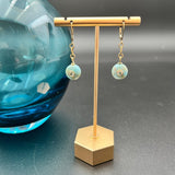 Larimar Gemstones with White Topaz EarringsBeth ZinkEARRINGS