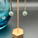 Larimar Gemstones with White Topaz EarringsBeth ZinkEARRINGS
