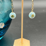 Larimar with Faceted Peridot Inset EarringsBeth ZinkEARRINGS