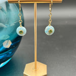 Larimar with Faceted Peridot Inset EarringsBeth ZinkEARRINGS