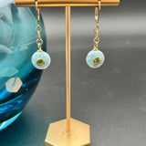 Larimar with Faceted Peridot Inset EarringsBeth ZinkEARRINGS