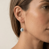 Larimar with Faceted Peridot Inset EarringsBeth ZinkEARRINGS