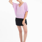 Lavender Oversized V - Neck Sweater in CashmereSTUDIO CASHMERE8SWEATER