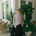 Layla Blouse - Shitake in LinenJagaTOPS