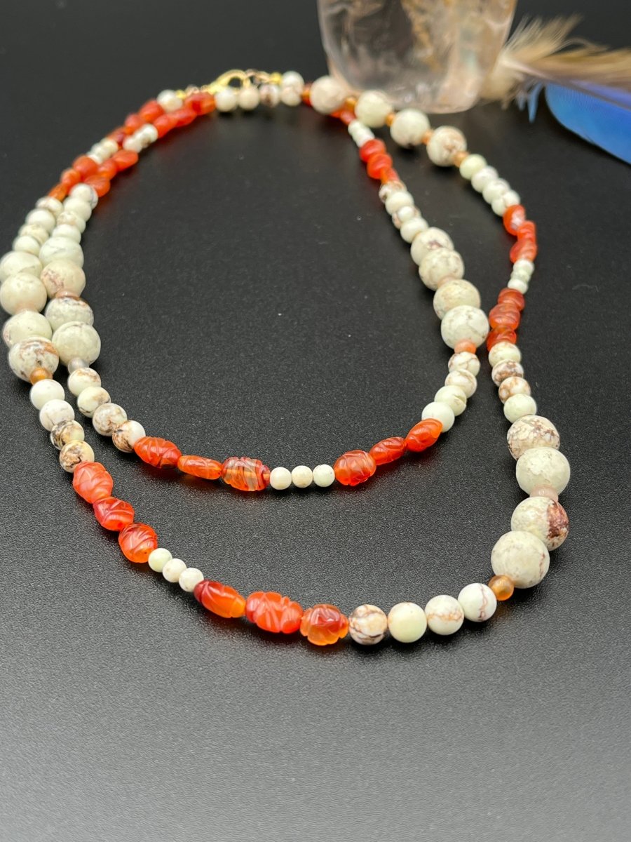 Lemon Chrysoprase + Carnelian NecklaceDebra PyeattNECKLACES