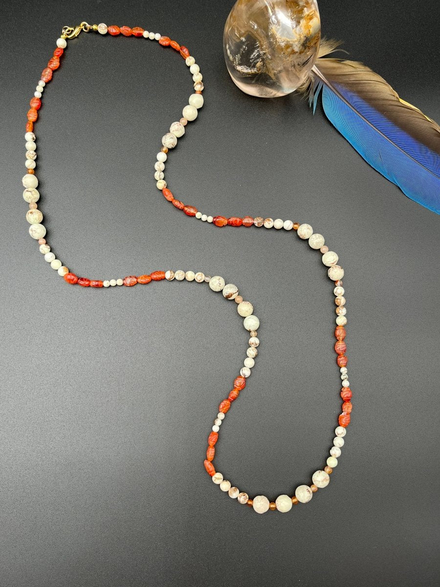 Lemon Chrysoprase + Carnelian NecklaceDebra PyeattNECKLACES